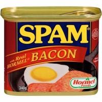 ราคา Spam bacon 340g สแปมเบคอนสูตรพิเศษจากแบรนด์ Spam ผสานความหอมมันของหมูบดกับรสเบคอนเข้มข้น (25441217721)
