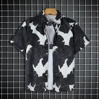 ราคา Muse Harbor เสื้อเชิ้ตลายดอกไม้ฮาวายชายเสื้อชายหาดแขนสั้นทรงหลวมแฟชั่นแนววินเทจ (24567684093)