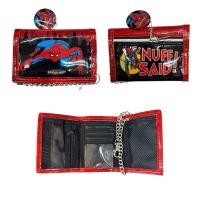 ราคา กระเป๋าสตางค์โซ่เด็ก ลายสไปเดอร์แมน อเวนเจอร์ มิกกี้ เมาส์ เบ็นเท็น Kids Wallet with chain Spiderman Avenger Mickey Mouse Ben 10 สินค้าขายดี (24915594309)