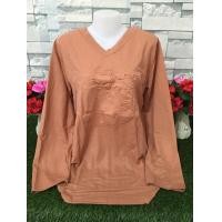 ราคา เสื้อแขนยาว เสื้อยืดผู้หญิง เสื้อผ้าสาวอวบ เสื้อยืดสาวอวบ เสื้อผ้าแฟชั่น รุ่น2581 (22864989186)