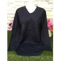 ราคา เสื้อแขนยาว เสื้อยืดผู้หญิง เสื้อผ้าสาวอวบ เสื้อยืดสาวอวบ เสื้อผ้าแฟชั่น รุ่น2581 (22864989180)