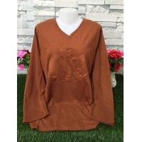 ราคา เสื้อแขนยาว เสื้อยืดผู้หญิง เสื้อผ้าสาวอวบ เสื้อยืดสาวอวบ เสื้อผ้าแฟชั่น รุ่น2581 (22864989183)