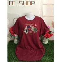 ราคา เสื้อยืดผญ เสื้อผ้าแฟชั่นสาวอวบ เสื้อยืดผู้หญิง คอกลม เสื้อสวยๆ รุ่น9239 (23651748766)