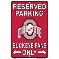 ราคา Ohio State Buckeyes Fans Reserved Parking Sign Metal 8 X 12 (25474076724)
