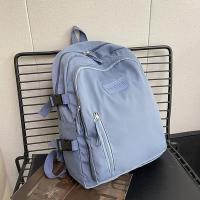 ราคา PIYU 2025 สไตล์ใหม่แฟชั่นกระเป๋าเป้สะพายหลังที่เรียบง่ายสไตล์เกาหลีนักเรียนเดินทางกระเป๋าเป้สะพายหลังไนลอนสีทึบ (24365445299)