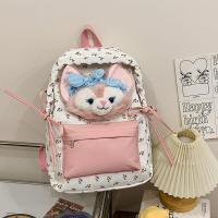 ราคา กระเป๋าเป้สะพายหลังผู้หญิง KT Cat 2025 กระเป๋าสะพายนักเรียนลายดอกไม้สดใส กระเป๋าสะพายไหล่แบบลำลองสำหรับเด็กผู้หญิง (25323572191)