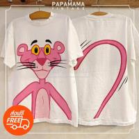 ราคา Pink Panther tag USA เสื้อวินเทจ เสื้อการ์ตูน ตำนาน พิงค์แพนเตอร์ papamama vintage เสื้อยืดสตรี (23338246818)