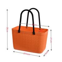 ราคา ตะกร้าใส่ของขนาดใหญ่ทรงสี่เหลี่ยมตะกร้าสี่เหลี่ยมตะกร้าใส่ของที่เก็บพลาสติกพลาสติก Bakul (24175007841)