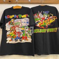ราคา HOT 2025 LOONEY TUNES CHRISTMAS HOLIDAY SPIRIT สกรีนจม tag Bootleg แท้ เสื้อวินเทจ vintage shirt เสื้อยืดผู้ชาย (23737004911)