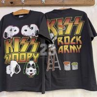ราคา HOT SNOOPY KISS tag HANES เสื้อทัวร์ เสื้อวินเทจ vintage shirt เสื้อยืดผู้ชาย (24207952406)