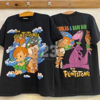 ราคา HOT 2025 FLINTSTONE pebbles and bam bam Universal Studio Florida เสื้อการ์ตูน ฟลินท์สโตน เสื้อวินเทจ vintage shirt เสื้อยืดผู้ชาย (23738175054)