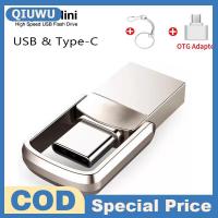 ราคา QIUWU USB Flash Drive 3 0 2TB Dual USB Flash Drive Pendrive OTG TYPEC Memory Stick Pen Drive (25487105101)