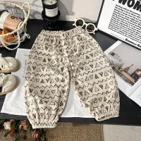 ราคา กางเกงขายาว เด็ก ผ้าลูกผูก ลายสก๊อต ลายอักษร ลายสามเหลี่ยม พิมพ์ลาย ผ้านุ่ม เอวยางยืด ขาจั้ม (25463840473)