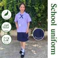 ราคา เสื้อนักเรียนคอบัว มีบริการปักชื่อให้ฟรี (23020028649)