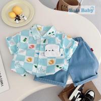 ราคา เสื้อผ้าแฟชั่นเด็ก เสื้อผ้าเด็กผู้ชาย หล่อๆ เท่ๆ ชุดเซ็ต 2 ชิ้น Size80 120cm (24499636764)