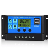 ราคา PWM 100A Solar Charge Controller 12V 24V 48V Dual USB LCD Display High Quality MPPT Solar Panel Charger (23826674477)