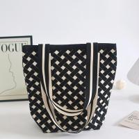 ราคา กระเป๋าถือถักสีดำความจุขนาดใหญ่สำหรับผู้หญิง กระเป๋าสะพายไหล่ข้างเดียว กระเป๋าถือแบบลำลอง กระเป๋าถือทรงกลม กระเป๋าถือแบบถัก (25306784005)