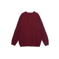 ราคา NALING เสื้อไหมพรมสีแดงใหม่สำหรับคู่รัก ทรงหลวม สไตล์ฝรั่งเศส (25436538752)