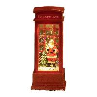 ราคา NANA 1 โคมไฟคริสต์มาส ตู้โทรศัพท์ภายใน โคมไฟ LED ของประดับโต๊ะคริสต์มาส สำหรับตกแต่งคริสต์มาส (25269412638)