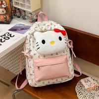 ราคา กระเป๋าเป้สะพายหลังผู้หญิง KT Cat 2025 กระเป๋าสะพายนักเรียนลายดอกไม้สดใส กระเป๋าสะพายไหล่แบบลำลองสำหรับเด็กผู้หญิง (25323572192)