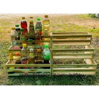 ราคา ชั้นวางขวดเครื่องปรุง ชั้นวางขวดโมเดิล ของใช้ในครัว 3ชั้น (11560030696)