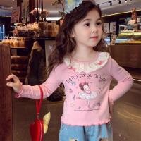 ราคา เสื้อสาวน้อย 2025 ฤดูใบไม้ร่วง ฤดูหนาว แขนยาวคอกลมสีชมพูน่ารัก ด้วยโบว์เพ้นท์ลายการ์ตูนสุดน่ารัก (25510613651)