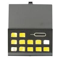 ราคา MATTEO กระเป๋าใส่เมมโมรี่การ์ด กล่องใส่ SD Card 12 1 กล่องอลูมิเนียมใส่ Sim Card TF SD Memory Card Wallet No 2729 3100 (9939967924)