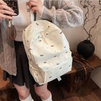 ราคา กระเป๋าเป้ลายลูกสุนัขสไตล์ญี่ปุ่นสุดน่ารัก ลายดอกไม้ เหมาะสำหรับนักเรียนมัธยมต้นและนักศึกษา กระเป๋าเป้สไตล์ดัชชุนด์ (25464145746)