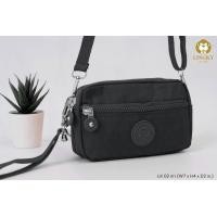 ราคา กระเป๋าผ้า 4 ซิบ มีสายคล้องมือ สะพายข้างได้ สามารถปรับสายได้ กระเป๋าสตางค์ กระเป๋าใส่เหรียญ กระเป๋าตัง กระเป๋าสะพาย (24624845165)