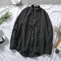 ราคา เสื้อเชิ้ตคอจีนแขนยาว ลายเส้น เสื้อคลุมทรงสวย พร้อมส่ง สำหรับผู้ชาย ใส่เที่ยว ใส่ทำงาน ราคาถูก วัดรอบอก เผื่อไซส์ (16594171855)