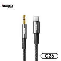 ราคา Remax Audio Cable C25 C26 สายแปลงสัญญาณ Type C to AUX 3 5 mm L to AUX 3 5 mm สายยาว 1 2 เมตร (23772311920)
