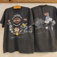 ราคา ย้อนยุค 23 HARLEY DAVIDSON X ลูนี่ตูนส์ NO PAIN NO GAIN Bio Washed เสื้อวินเทจ เสื้อทัวร์ ฮาเลย์ vintage shirtS 5X (24553875863)