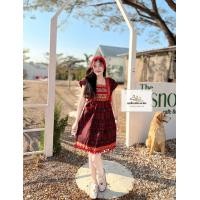 ราคา ชุดดอย ชุดพื้นเมือง เดรสกลาง สีสวยๆ แบบเดรส ยาว 35 นิ้ว ใส่คลุมท้อง ใส่เที่ยวฤดูหนาว ใส่แอ่วเหนือ (14008512294)