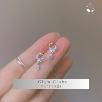 ราคา พร้อมส่ง MNL ต่างหูเงินแท้ ฝังเพชร GLAM GASBY เพชรโมซาไนต์ เม็ดใหญ่ ต่างหูผู้หญิง ต่างหูเพชร ต่างหูเกาหลี ต่างหูห่วง ตุ้มหูเพชร (19443198954)