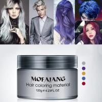 ราคา Mofajang วิกผมปลอมทำลอนย้อมสี Wax จัดแต่งทรงผมเงินยายสีเทาทิ้งผมธรรมชาติ Strong ครีมเจลยาย้อมผมสำหรับผู้หญิงผู้ชาย (7550362272)