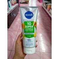 ราคา โลชั่นนีเวีย NIVEA C A และ C E 10 ซูเปอร์ โลชั่น NIVEA Extra White C E and C A 10 Super 320 ml (23295171760)