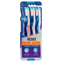 ราคา เบอร์แมน แปรงสีฟัน รุ่นรีซัลท์ เอ็กซ์ตร้าซอฟท์ แพ็ค 3 คละสี แปรงสีฟันหัวมาตรฐาน ขนแปรงนุ่มมาก BERMAN RESULT STANDARD HEAD EXTRA SOFT PACK 3 (25644857610)