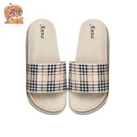 ราคา รองเท้าแตะแฟชั่น ลายสก๊อต ใส่สบาย น่ารักๆ จัดส่งจากไทย T249 (21425814389)