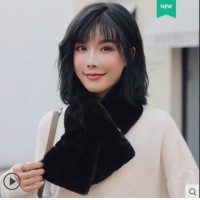 ราคา ผ้าพันคอแบบสอดขน เฟอร์นุ่ม พร้อมส่ง (19540273547)