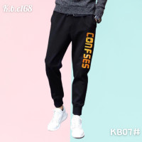 ราคา กางเกงวอร์ม กางเกงขายาวผู้ชาย กางเกงขายาว มีฟอนต์สีสวยๆ ใส่สบาย ไม่ร้อน ใส่แล้วเท่สุดๆ กางเกงวอร์มขายาวผู้ชาย Kb07 พร้อมส่ง (10991995463)