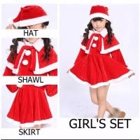 ราคา พร้อมส่ง ชุดซานตาครอสเด็ก ชุดซานต้า ชุดซานตี้ ชุดแซนต้า ชุดแซนตี้ ชุดคริสมาสต์ พร้อมเข็มขัดและหมวก (16646729252)