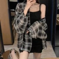 ราคา zsjt fashion เสื้อคลุมกันแดด เสื้อเชิ้ตแขนยาวลายสก๊อต ผ้าชีฟอง เบาบาง สวมใส่สบาย สำหรับผู้หญิง (22840677079)