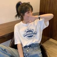 ราคา เสื้อยืด คอกลม ลายอักษร BROOKLYN แขนสั้น ผ้านิ่ม เสื้อยืดแฟชั่น สไตล์เกาหลี 9653 (19002593225)