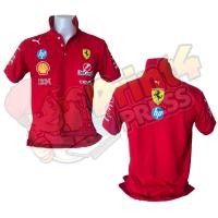 ราคา T shirt Polo พร้อมส่งเสื้อโปโลสีแดง เฟอรารี่ เอฟ1 Ferrari F1 2025 เสื้อเชิ๊ต เสื้อโปโล เสื้อ shirt 100 Cotton ผ้าคอตตอน100 (25490865712)