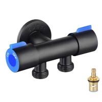 ราคา วาวล์น้ำ 2 ทาง ก๊อกน้ำสองทาง ใช้งานมัลติฟังก์ชั่นในห้องน้ำ วาล์วเปิด ปิดน้ำสแตนเลส SUS304 แท้ (23211498091)