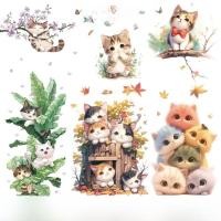 ราคา สติ๊กเกอร์ตกแต่งผนังลายแมวสุดน่ารัก ติดได้ด้วยตัวเอง สำหรับห้องเด็ก ห้องเรียน ห้องนอน ห้องน้ำ ตกแต่งด้วยภาพวาดการ์ตูน (24014531413)