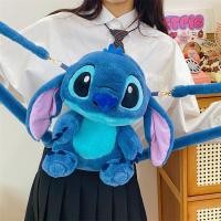 ราคา YOOXI Plush กระเป๋าเป้สะพายหลัง ญี่ปุ่น Blue Stitch การ์ตูนตลกขนาดใหญ่กระเป๋าเป้สะพายหลังนักเรียนโรงเรียนอนุบาลกระเป๋าเด็กของขวัญ (25031884060)