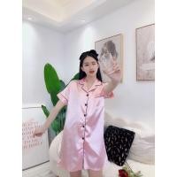 ราคา Q60037 ชุดนอนผ้าซาตินกระโปรงแขนสั้นสีพื้น ผู้หญิง Clothing ชุดนอนซาติน ชุด นอน เกาหลี ชุด นอน Women Dresses เดรส เสื้อ (23779701973)