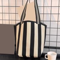 ราคา Belfoyer ความจุขนาดใหญ่ Lattice ถักกระเป๋า กระเป๋าถือสุภาพสตรีรูปทรงเรขาคณิต กระเป๋าสะพายไหล่แบบสบาย ๆ (24905760503)