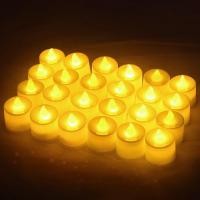 ราคา เทียนLED เทียนปลอม เทียนใส่ถ่าน เทียนสะบัด เทียนไข เทียนจำลอง 24 ชิ้น Candle (24577379410)